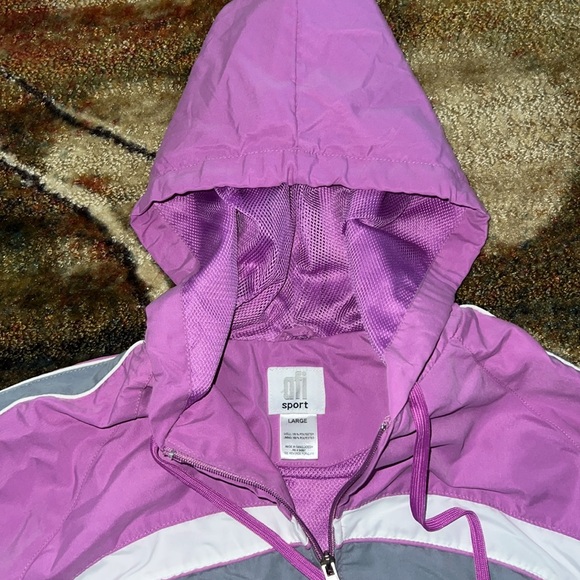 AFI Sport purple & grey Track Suit Outfit Set Size Medium pants and large Zip Up - Picture 3 of 10